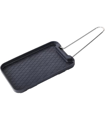 Amazon.co.jp: Quxxuol 鋳鉄グリルパン 鉄板 キャンプ 焼肉プレート 魚