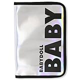 【アウトレット品】 ベビードール 母子手帳 通帳入れ メタリックマルチポーチ キッズ ベビー Lサイズ シルバー