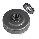 HIPA Clutch Drum with Sproket Rim 3/8-7 for STIHL 044 066 MS660 Chainsaw [並行輸入品]