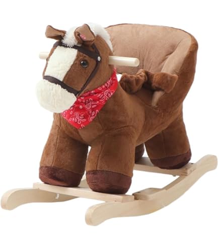 Amazon.co.jp: 子供のロッキングホース ロッカーに乗る木製ロッキング