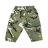 【SiShuNon/FARM】リップル迷彩6分パンツ ファーム キッズ リップル 迷彩 カモフラ 6分丈 ハーフパンツ 110 8 グリーン