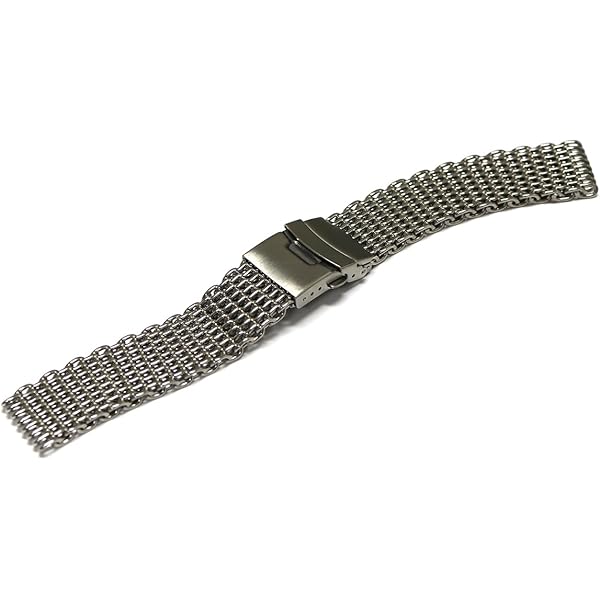 Amazon | 20 mmステンレススチールシャークメッシュMilanese