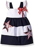Baby Goodlad Baby Little Girls' Americana Seersucker Sundress Navy 18 Months [並行輸入品]