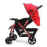 QXmEiベビーカート1 to 3 years old can sit down can lie down and Fold双方向Wideningし、冬、夏の赤ちゃんの最大負荷を大きくする15 kgで