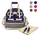 Hoxis Chic Pattern Multifunction Baby Boom Backpack Diaper Bag (Flamingo) by Hoxis