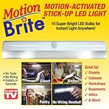 新しい。As Seen On TVモーションBrite Motion Activated Stick Up LEDライト