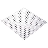 Oulantron Stainless Steel 16-inch Rainfall Shower Head Bathroom Square Top Sprayer [並行輸入品]