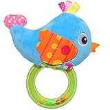 ベビー　知育玩具　赤ちゃん　ガラガラ玩具　教育玩具　可愛い　面白い　動物 バード　イエロー