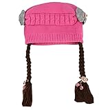 KINDOYO 赤ちゃんガールズウィッグハット3-18ヶ月古いプリンセス春秋冬ベビーウールニット帽子スカーフセット