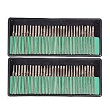 Baitaihem ダイヤモンドビット 研削工具 ペンルーター用 3mm軸 60本