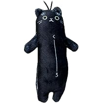 Amazon.co.jp: [野澤作蔵商店] 【のび猫 くろ】くーろ ストラップ 