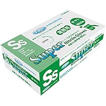Amazon.co.jp: フジ スーパーニトリルグローブ粉なし白SS 入数