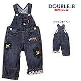 mikihouse Double_B(ミキハウスダブルB)ハーイ！ベア オーバーオール ９０ｃｍ,インディゴブルー