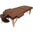 低反発 折りたたみ マッサージベッド (全2種) 木製・有孔 チョコレート 長さ185×幅70×高さ53～85cm [ 折りたたみベッド ポータブルベッド 整体ベッド マッサージ台 施術ベッド 施術台 エステベッド マッサージ 整体 ベッド ]