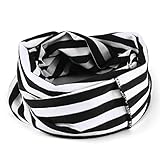 MIOIM® 首も肩も あったか スヌード ボリューム ある マフラー 横縞＆無地 襟巻き ネックウォーマー 子供 キッズ マフラー ストール 秋冬