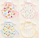 (エルフ ベビー )Fairy Baby ベビー用 秋冬 綿 手洗い 赤ちゃんエプロン 新生児腹と太ももケア 4枚組(セット1,80cm)