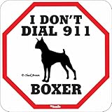 I DON'T DIAL 911 BOXER サインボード：ボクサー [並行輸入品]