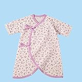 MIKIHOUSE FIRST(ミキハウスファースト)ピュアベール天使のはぐ小花柄ニットガーゼコンビ肌着 ５０ｃｍ,ラベンダー（76）