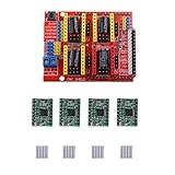 P Prettyia CNC　シールドボード　+　A4988　ステッパモータ　ドライバ+ヒートシンク　Arduino V3製版用　高品質