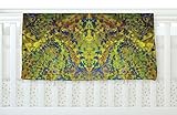KESS InHouse Nikposium Yellow Jacket Green Abstract Fleece Baby Blanket 40 x 30 [並行輸入品]
