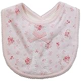 《春秋対応》(日本製) Pample Mousse(パンプルムース) リボン&小花柄Ptスタイ FREE/PK NO.DP-81513