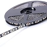 DC12V LEDテープライト 切断可能 LEDテープ 12V 白 5m 防水 SMD3528 600連 黒ベース