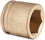 Ampco Safety Tools I-3/4D37MM Socket, Impact, Non-Sparking, Non-Magnetic, Corrosion Resistant, 3/4 D