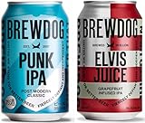 ブリュードッグ パンクIPA（350ml×12本）×エルビスジュース（330ml×12本） 24本セット ステッカー9枚・コースター1枚付付