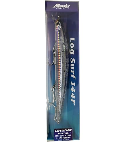 Amazon.co.jp: Bassday(バスデイ) ミノー ログサーフ 144F 144mm 22.4g