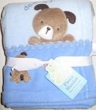Carters Daddy's Champ Blue Dog Blanket by Carters Child of Mine [並行輸入品]