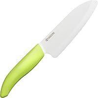 京セラ セラミック 包丁 軽く 鋭く キレイに切れる 包丁 三徳 小 14cm 硬いから切れ味が長く続く サビない素材 よく切れる 食洗機 除菌漂白 OK セラミック包丁 牛刀 中華 ナチュラルグリーン FKR-140NGR