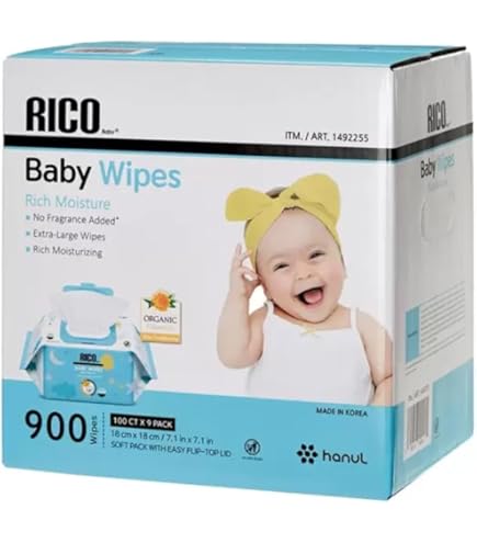 Amazon.co.jp: コストコ RICO 赤ちゃん用 おしりふき 900枚 無香料