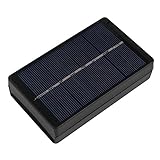ソーラー充電器　AA / AAA充電式バッテリー対応 ソーラーパネル　ポータブル　充電器　 充電ボックス　携帯性　省エネ　軽量　環境保護　旅行用　ブラック