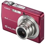 カシオ計算機 デジタルカメラ EXILIM 600万画素 光学3倍ズーム 2.7型大画面液晶 本体色:レッド EX-Z600RD