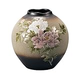 マルサン宮本 九谷焼 花器 8号花瓶 牡丹 AP3-1055