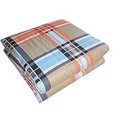 HUHU 防水 おねしょ シーツ 敷きパッド ベビーベッド ベビー布団 ベビーサイズ (ブルーチェック)