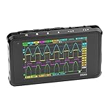 Fosa ミニ4チャンネルUSB充電式デジタルオシロスコープカラーTFT LCD 8MBメモリ72MS/秒(鉄金属)
