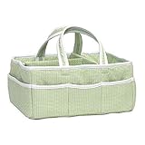 Gingham Seersucker Storage Caddy (Sage) by LAB BY BABY