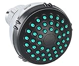 Bakstar (TM) 4" Round Standard Stainless Steel Shower Head Black - Classic Design - Durable Construc