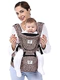 Sofika 5位置人間工学と軽量組み込みヒップシート付きベビーキャリア、。幼児に幼児、Wear前面、背面&ヒップ、調節可能、万能&スーパー快適な両方for Baby &親 ブラウン