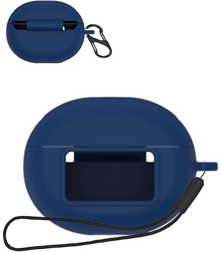 【✨特価✨】TOZO T20 ケース　カバー　シリコン　カラビナ付き　ブルー ✨特価✨】TOZO T20 ケース カバー シリコン カラビナ付き ブルー