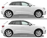SlickMod クローム削除ブラックアウトビニールオーバーレイ 2019-2023 Audi Q3 ウィンドウトリム用 (マットブラック)