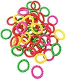 GJTr スパイラル コイル スプリング ヘアゴム ゴム キッズ レディース 海 プール 50個 セット A