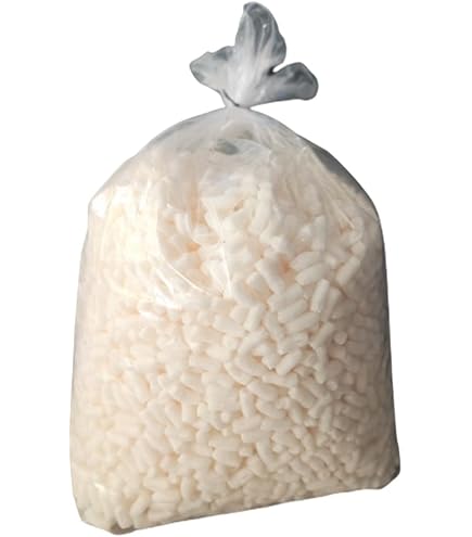 200 Litre Bag Of Biofill Biodegradable Loose Fill Packing Peanuts - White Foam