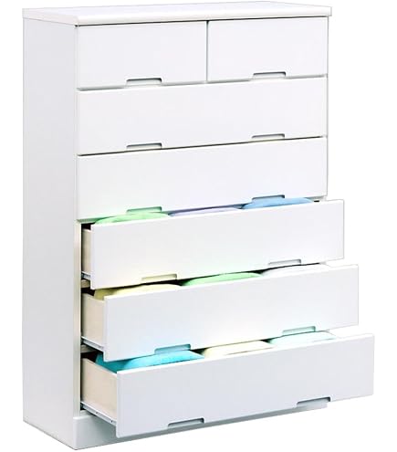 チェスト（ホワイト） タンス 棚 MCH-6895WH 萩原工業 チェスト