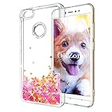 OKZone Xiaomi Redmi Note 5A ケース HDスクリーンフィルム付き キラキラ キレイ ファッション リキッド流砂 3D 輝き かわいい 透明 TPU ゲルシリコーン 耐衝撃ボデ