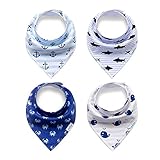 ベビービブ スナップ 赤ちゃんスタイ よだれかけ 綿 4枚セット 出産祝い プレゼント