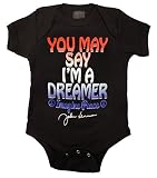 John Lennon DreamerユニセックスBaby One Pieceロンパース幼児ボディスーツ、12 M