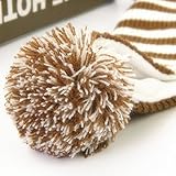 Refaxi ベビーキッズかわいい漫画テディベアかぎ針編みのフリースキャップ冬暖かいイヤーマフ