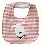 タオル製ベビー服スタイ。★タオル製スタイ　今治タオル　日本製　ポンチャン★よだれかけ　 あぶちゃん　表ガーゼ裏タオルの高級素材使用　出産祝いやギフトにもどうぞ (ピンク)